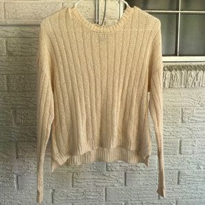 Forever 21 Cream Knit Sweater